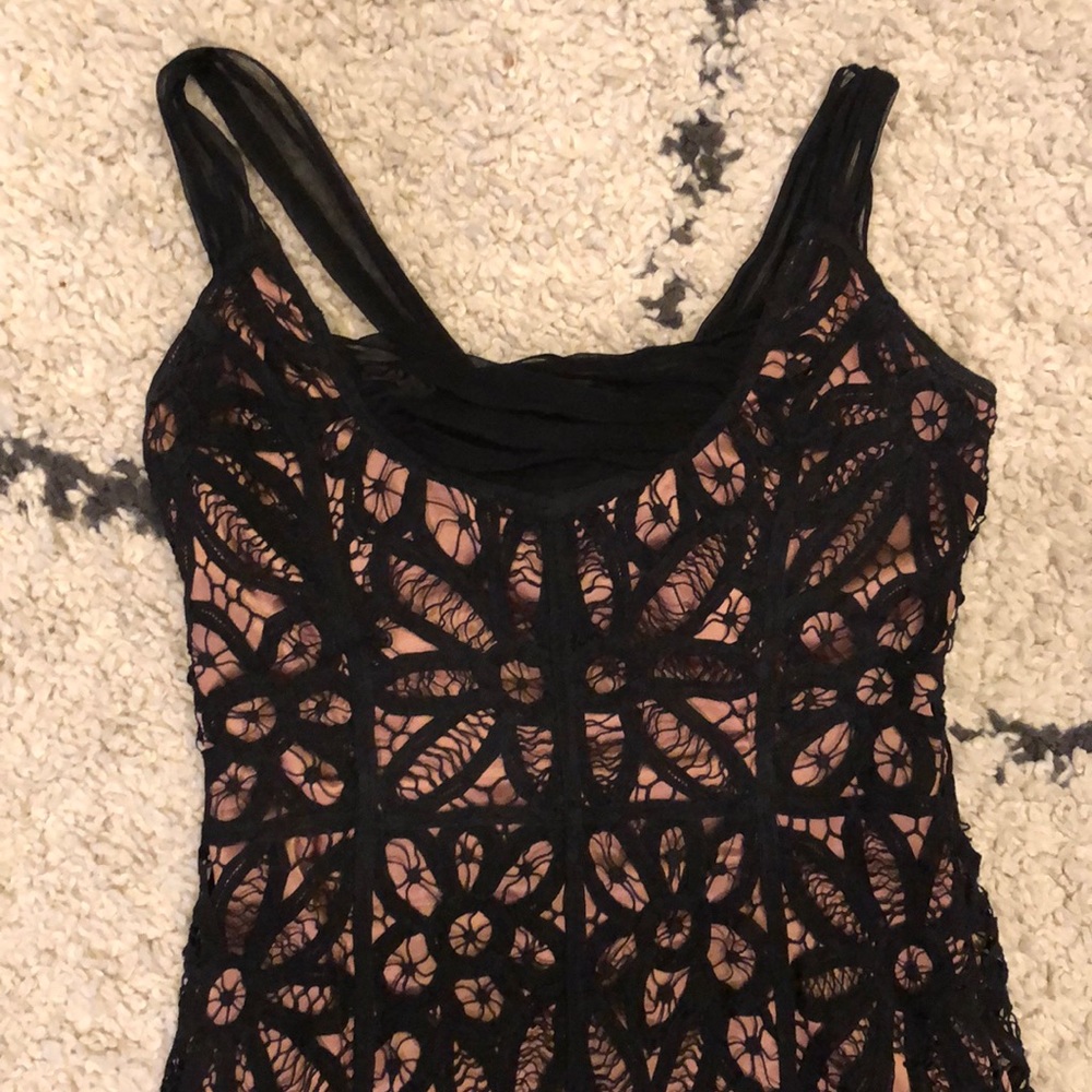 Betsey Johnson lace overlay cocktail dress